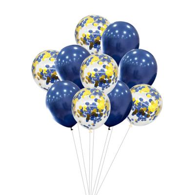 China 10pcs Latex Balloons Mixed 12inch Confetti Chrome Gold Navy Balloons Bachelorette Party Birthday Baby Shower Balloon for sale