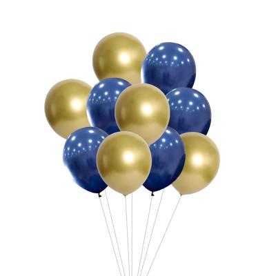 China 10pcs Latex Balloons Mixed 12inch Confetti Chrome Gold Navy Balloons Bachelorette Party Birthday Baby Shower Balloon for sale