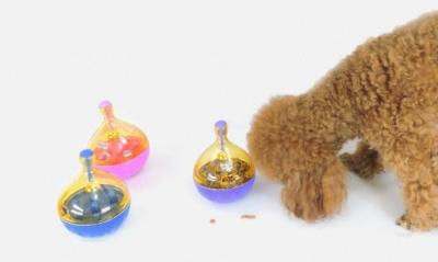 China Interactive Tumbler Dog Treat Ball, Dog Leaky Food Dispensing Toy Puzzle Ball,The interactive cat feeder for sale