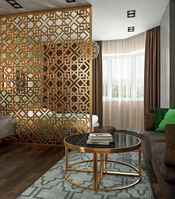 China CLASSIC Customized Size And Pattern Multifunctional Modern Laser Cut Hotel / Home Room Divider Panel for sale