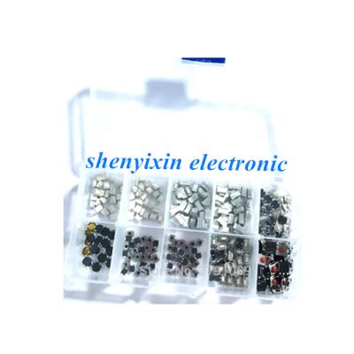 China Strip Holder To Store 250pcs 10models*25pcs PCB Push Button Switch Micro Tactile Switch For Car Remote Control Patch Switch Components Kit 3*4*2.5mm for sale