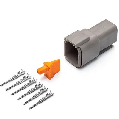 China Automotive Connector German DTM04-6P Connector 6 Pin Waterproof Connector For Cable Section 0.5-0.8 mm for sale