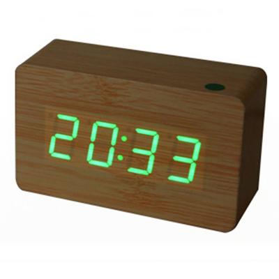 China Any Place Creative LED Wooden Wall Clock Rustic Silent Wooden Wall Clock for sale