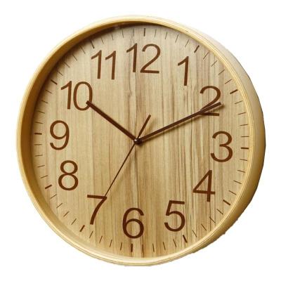 China Any Place Made-in-China Creative Silent Decor Electronic Wooden Wall Clock. for sale