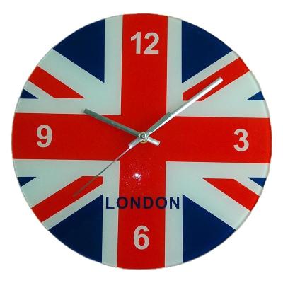 China Any Place Birch Wall Clock Glass Wall Clock Original Electronic Digital Wall Clock for sale