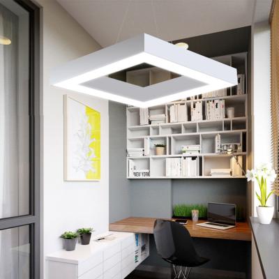 China Contemporary Pendant Lighting Office Rectangle LED Decoration Chandelier Pendant Light for sale