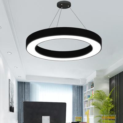 China New Modern Style Office LED Circular Pendant Lighting For Dining Room Led Circle Pendant Light for sale