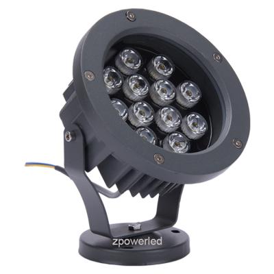 China Low Garden Price Cast Aluminum Housing IP65 220v 12w RGB LED Auto Flood Lights for sale