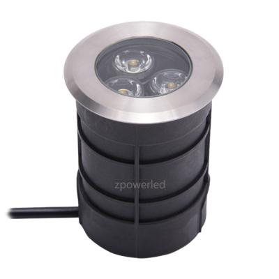 China Waterproof Fountain Stainless Steel IP68 3W 5W LED Underwater Inground Pool Light for sale