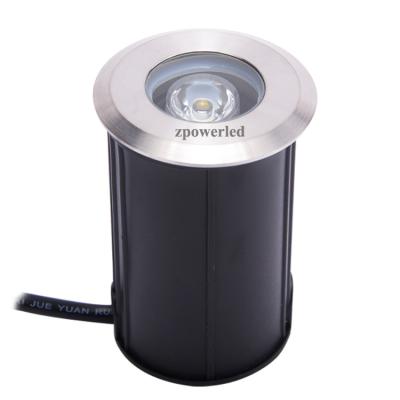 China Fountain Low Voltage AC12V Waterproof IP68 Stainless Steel 3W LED Recessed Pool Light for sale