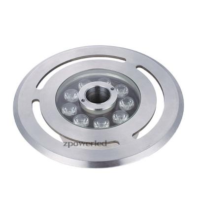 China IP68 RGB Color Changing 6W 9W 12W Stainless Steel Round Ring Fountain LED Underwater Outdoor Light for sale