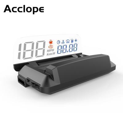 China For safer motor factory price best selling MOQ 1pc Acclope L3 5 inch projection obd2 HUD Display car heads up display for sale