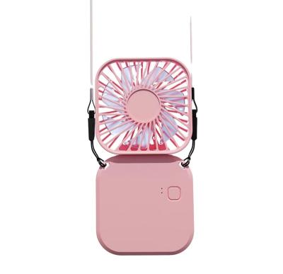 China USB Rechargeable Hanging Foldable Standing Neck Fans/Wholesale Multi-Function Neck Fan Wholesale Handheld/Desktop Small Neck Fans for sale