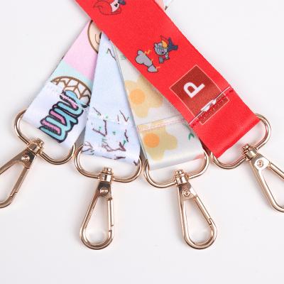 China Promotional Polyester Custom Printed Neck Polyester Lanyard With Logo Cartoon Character Anime Lanyard for sale