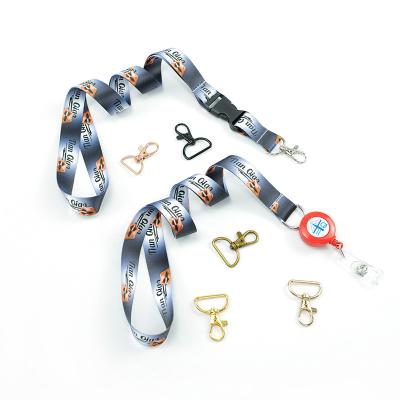 China Custom Polyester Polyester College ID Neck Strap Personalized Lanyard For Cell Phone Card Key Holder for sale