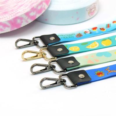 China New Polyester Polyester Shorts Phone Wrist Strap Key Chain Lanyard for sale