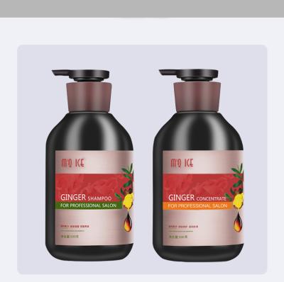 China Loss Prevention OEM Customized 100% Natural Organic Ginger Shampoo & Conditioner Set Hair Regrowth Anti Hair Loss Ginger Shampoo for sale