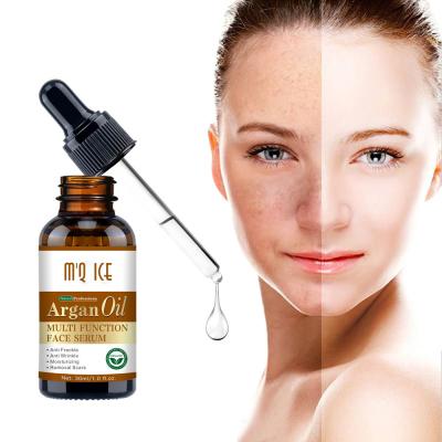 China Natural Organic Argan Oil Professional Multi Function Private Label Skin Revitalizer OEM Anti Wrinkle Freckle Scars Skin Face Serum for sale