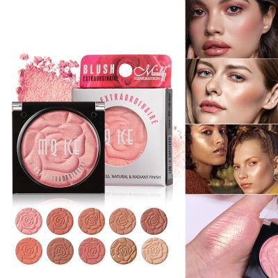 China 2020 high quality 10 color OEM private label makeup sunscreen cosmetic matte highlight style new 9 color blush palette highlighter makeup for sale