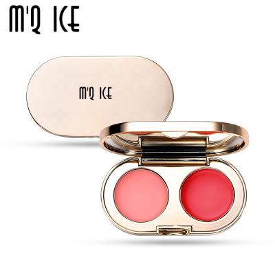 China Net Sunscreen Red Orange Blush Moisturizing To Brighten Complexion Makeup Naked Sun Red Two Color Blush for sale