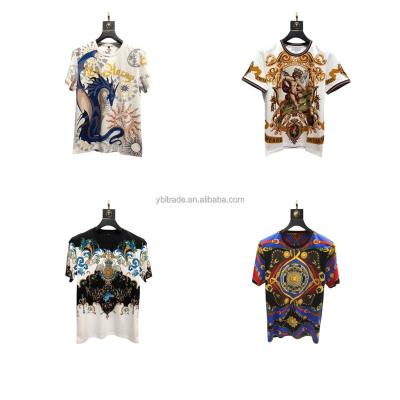 China Vintage Loose Graphic Printing Men's Plus Size Anti-Wrinkle Summer Casual Cotton T-Shirt for sale