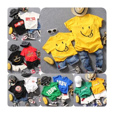 China Other Hot Selling Children's Casual Dressing Suit and Comfortable Short Sleeve T-shirt Two-piece Set for sale