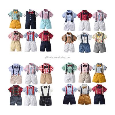 China Other Hot Selling Wholesale Kids Boys Handsome Casual Short Sleeve Two Piece Back Strap Factory Price for sale