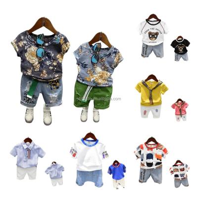 China Other new fashion summer baby boy casual pure cotton short sleeve set manufacturers wholesale discount price for sale