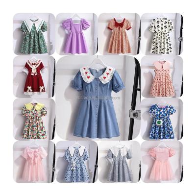 China wholesale price of children's girl's dress comfortable and breathable beautiful cotton dress girls' summer children's Anti-wrinkle for sale