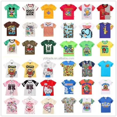 China Factory Wholesale 100% Cotton Fabric Boys T-shirt Apparel Kids Tees Cartoon Anti-Shrink T-Shirt For Kids T-shirts Printing boys for sale