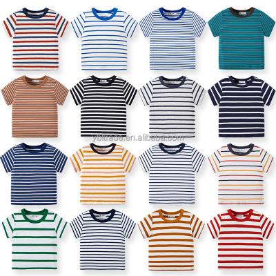 China 2023 Children's 100% Cotton Short Sleeve T-shirt Boys And Girls Anti-Shrink Use Casual Summer Baby Half Sleeve T-shirt for sale