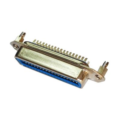 China 2.16mm Pitch Centronic 14pin 24Pin 36pin 50pin DDK Female Receptacle/Connector, Solder Pin Socket Female Centronic Connector With Board Lock for sale