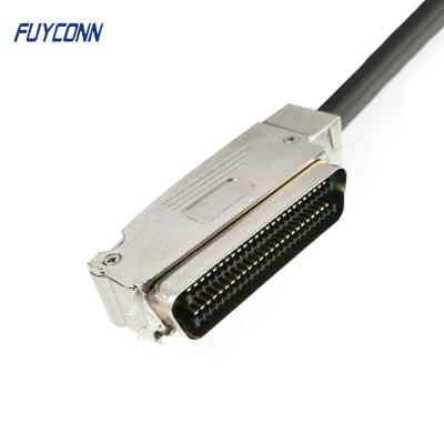 China Communication Equipment 100 POS 957 M1002101 26AWG Cat5 Cat3 RJ21 Telco Trunk R/A Cable, 50pairs RJ21 Cable Gather With 100 Pin Amp Male Connector for sale