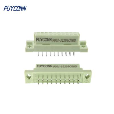 China PCB 5 10 20 Pin Euro Connector , PCB 2*10pin 20 Pin Female 2 Rows 220 Straight DIN41612 Connector With Vertical Lead Euro PCB Connector for sale