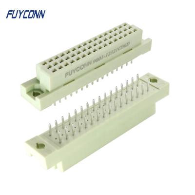 China PCB 2 Rows 32pin DIN41612 Eurocard Connector , PCB 2*16Pin 32pin DIN 41612 Female Vertical B Connector With Straight Terminals for sale