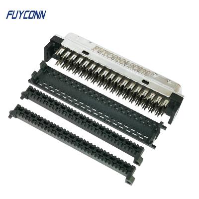 China 68pin IDC Automotive Crimp Cable Type SCSI Connector , NC Type Male SCSI Servo Connector With 1.27mm Pitch Mini D SCSI Ribbon Cable MDR Connector for sale