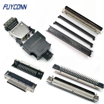 China Servo Connector 14 20 26 36 50 68 100 Pin SCSI Male Female Connector , SCSI MDR Hinge Servo Connector (Mini D PCB Holder IDC Solder Tape) for sale