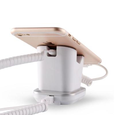 China COMER mobile phone shops security display charging and alarm sensor stand for sale