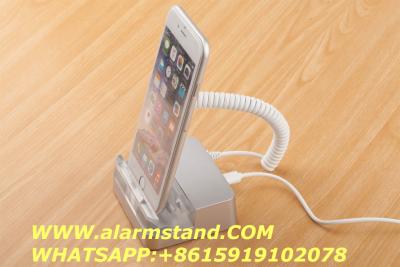 China COMER anti-theft display acrylic base holder Price tag stand for phone with Security device for phone for sale