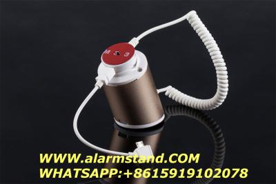 China COMER cable de seguridad antirrobo bloqueador porta pantallas de alarma móvil soportes de seguridad con cable de carga en venta