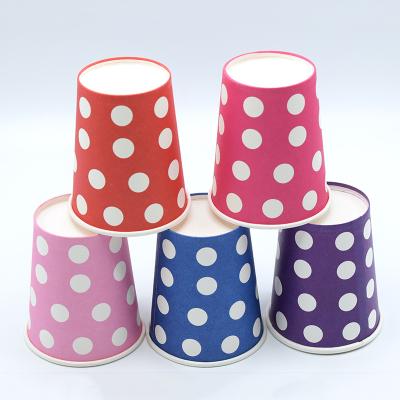 China Birthday Party Safe Colorful Decoration Food Contact Disposable Printed Paper Cup for sale