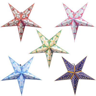 China Gift Toy High Quality Customized Christmas Handmade Decorations Size Origami Crafts Star Paper Lantern for sale