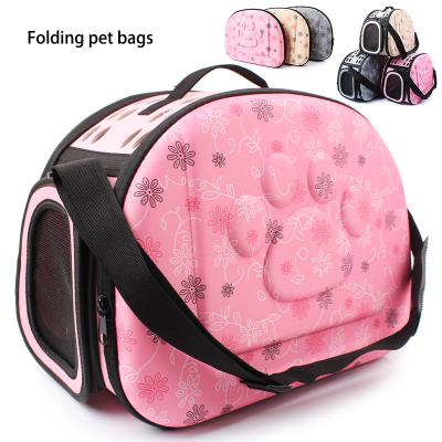 China Large Dog Carrier Bag Portable Cats Breathable Handbag Foldable Travel Pet Bag Puppy Carrying Mesh Shoulder Pet Bags for sale