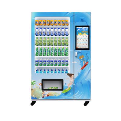 China Wholesale 49in Touch Screen Business Ideas School New Vending Machine Cashless Min Pay Candy Soda Bottles Drink For USA Mexico for sale