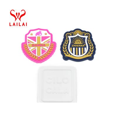 China Sustainable Manufacturer Standard 3d Heat Transfer Label , Silicone Patch For Bags And Apparel for sale