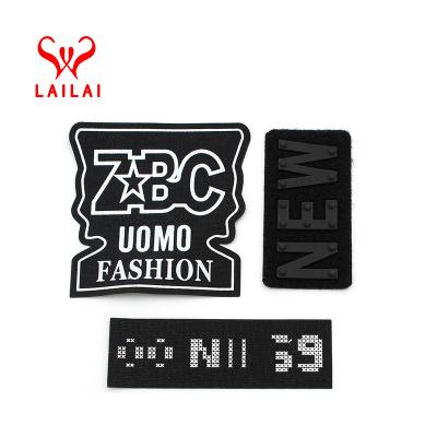 China Viable New Fashion Soft Rectangle Logo Rubber Patch Design For Silicone Custom Made for sale