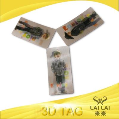 China eco-friendly design 3d lenticular custom design swing seal print swing plastic bag pvc hang tag luggage tag for garment for sale