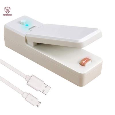 China Car USB Rechargeable Heat Sealer 2 in 1 Mini Bag Sealer for sale