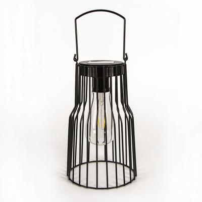 China Garden Decoration Outdoor Metal Lantern Light LED Solar Hanging Garden Light for sale