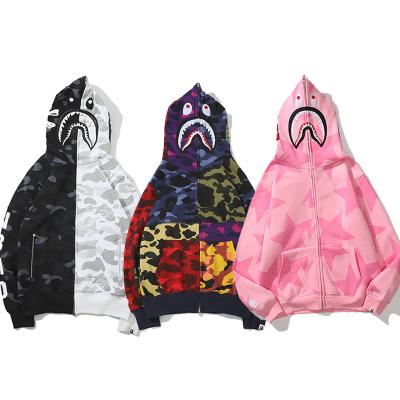 China Breathable High Quality Fashion Camouflage Monkey Shark Hoodie Ba2022pe Casual Teenage Adult Unisex Jacket for sale